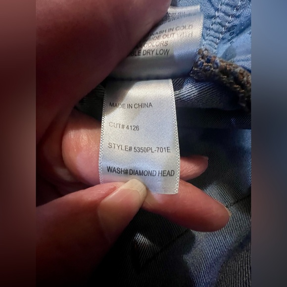 Articles Of Society High Rise Blue Jeans Denim Classic Straight Leg - Picture 11 of 14